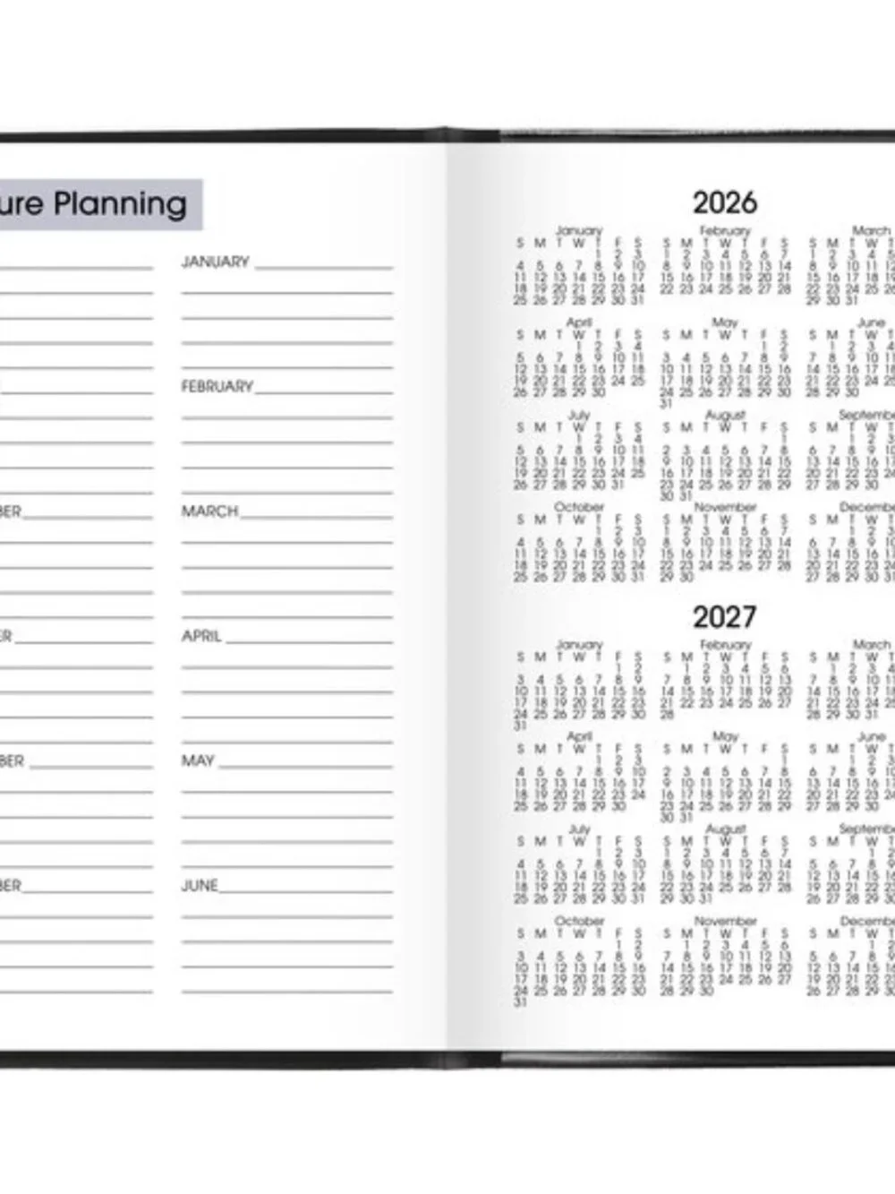 At-A-Glance Academic 12-Month Pocket Planner Jul 26-Jun 27 Black 3.5